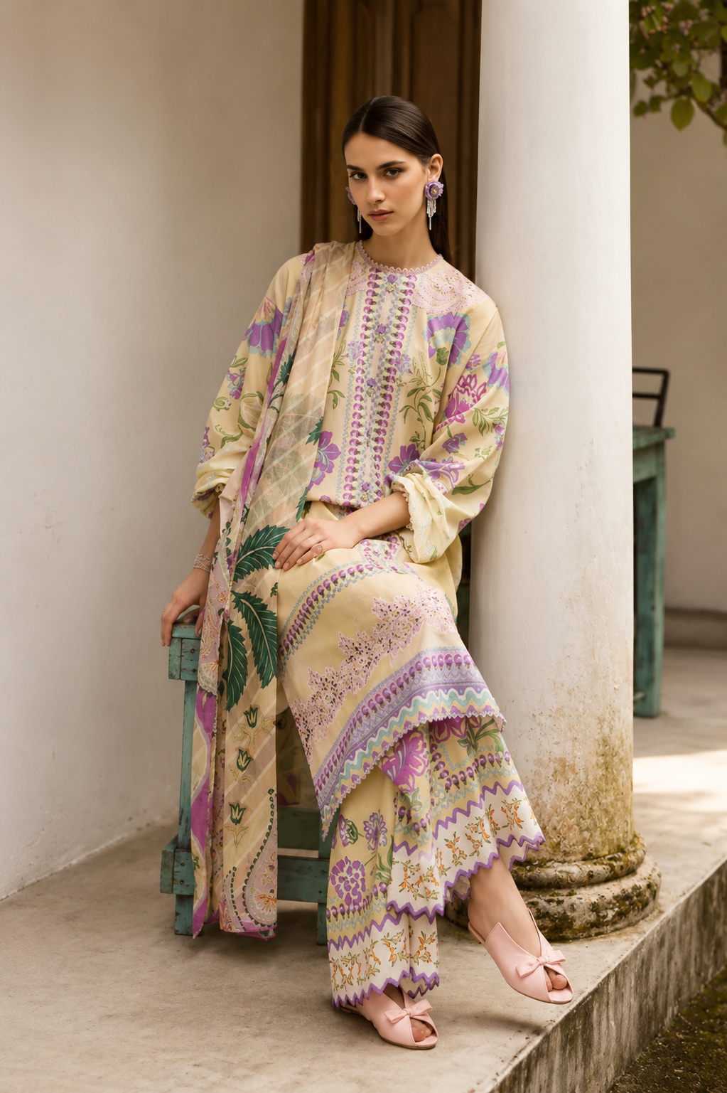 Luxury Embroidered Lawn Unstitched 3PCS – Stylish Fashion Wear